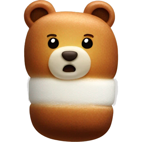 Bear-shaped marshmallows emoji