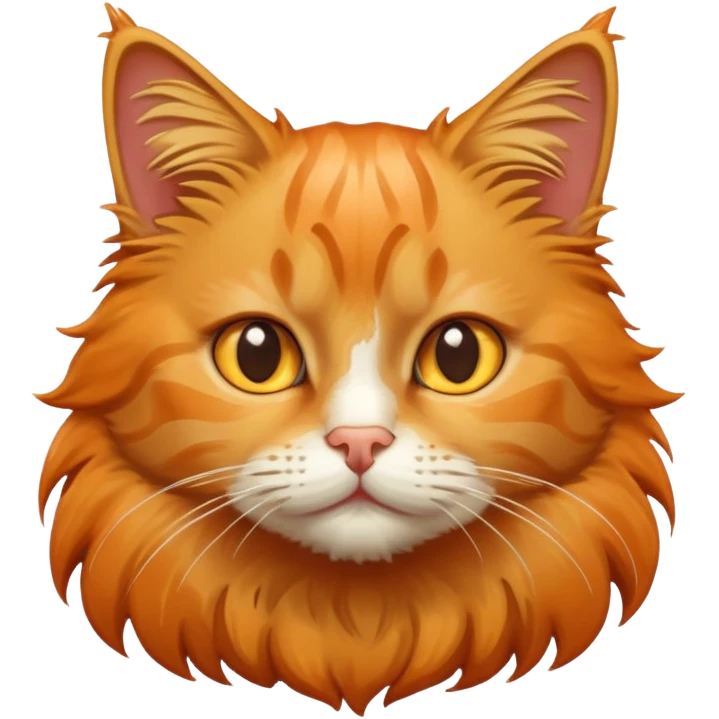 Flush kitty emoji