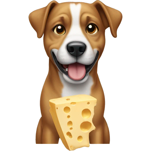 Dog with cheese  emoji