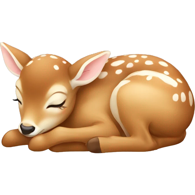baby Deer sleeping emoji