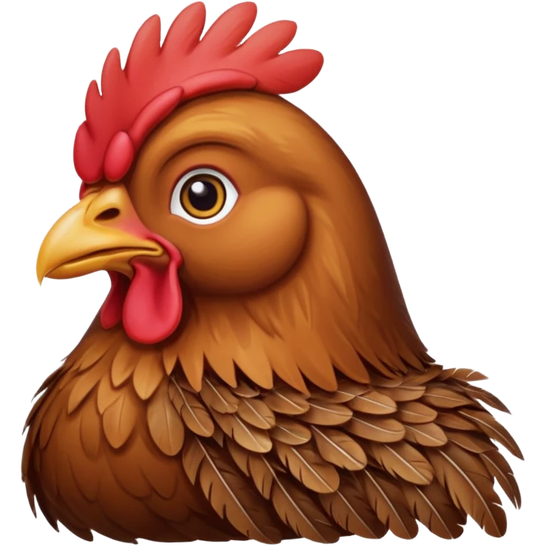 High resolution of A hen  emoji