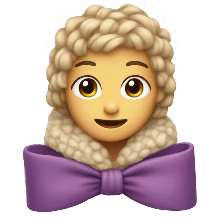 Cozy bow emoji