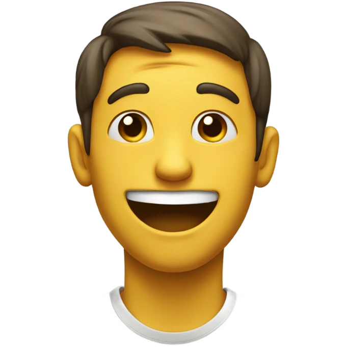 Happy sad smile emoji