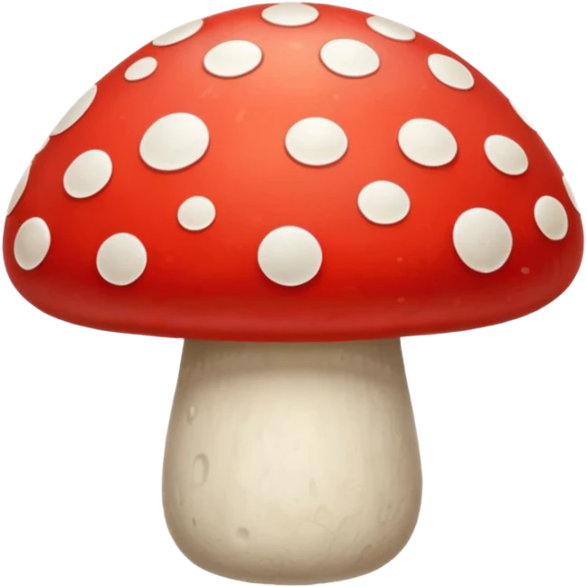 one red mushroom emoji