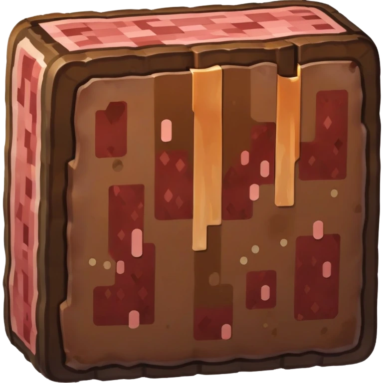 Minecraft steak emoji