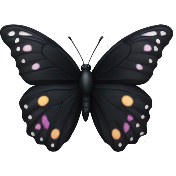 black butterfly emoji
