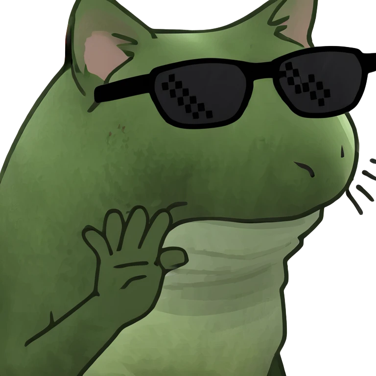 Cat with sunglasses emoji
