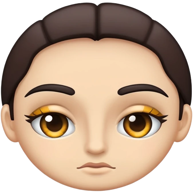 Eyebrows decorated  emoji