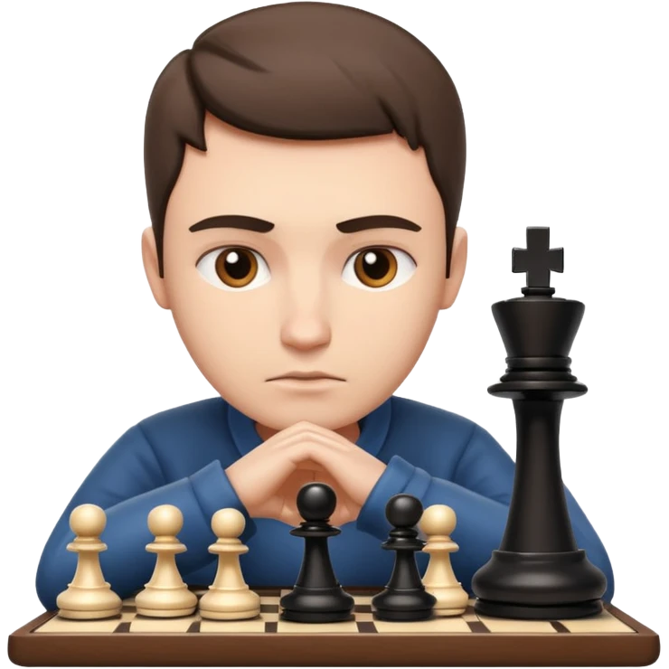 Player with chessboard emoji
