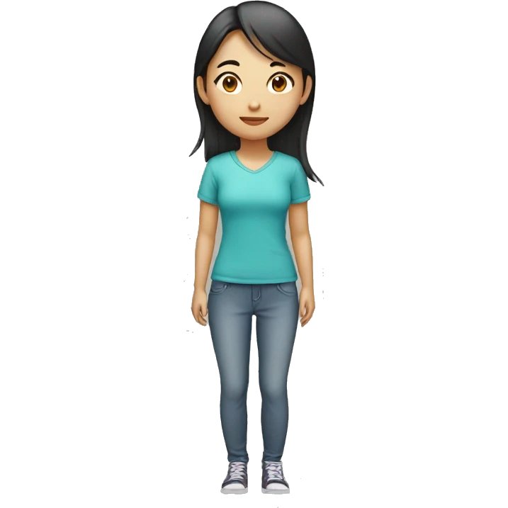  asian girl standing emoji