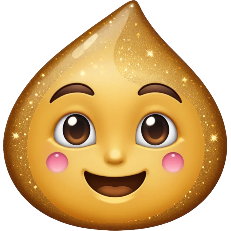 glitter cheap brown emoji