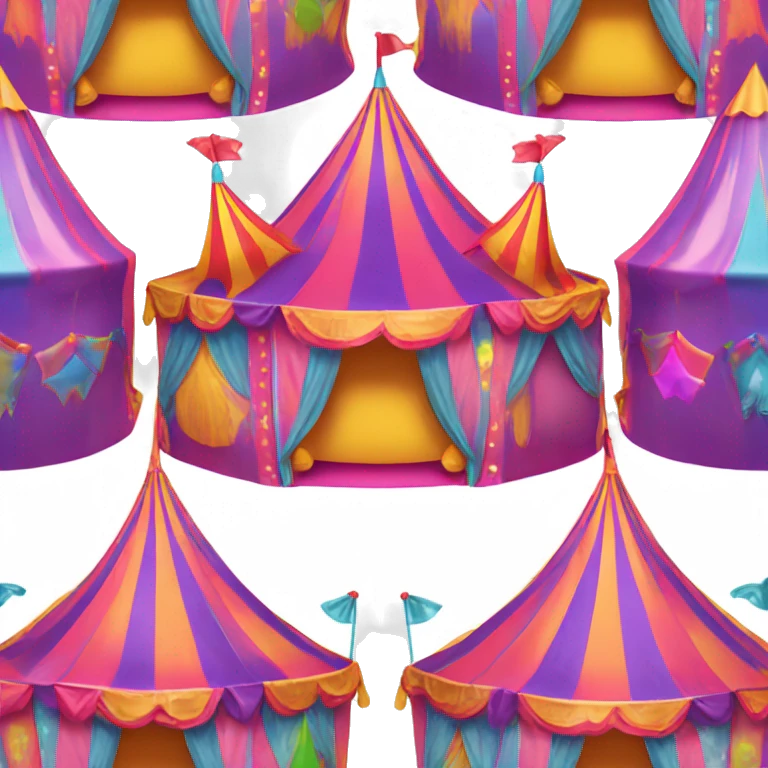 lisa frank circus tent emoji