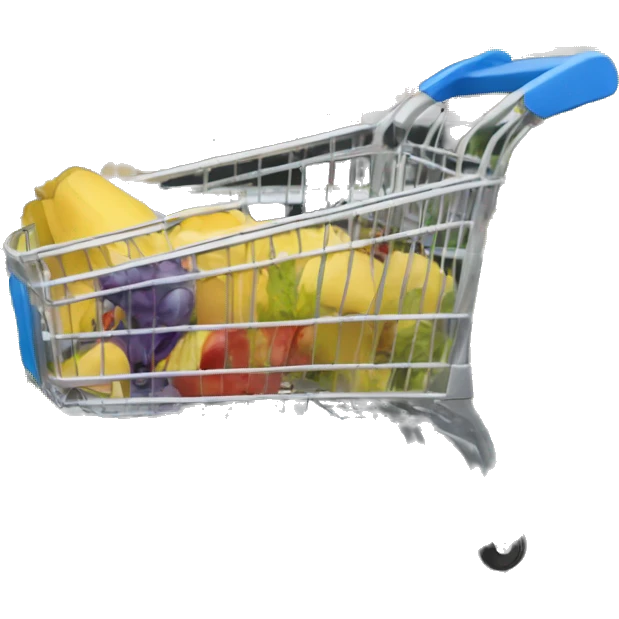 Chariot de supermarché vide emoji