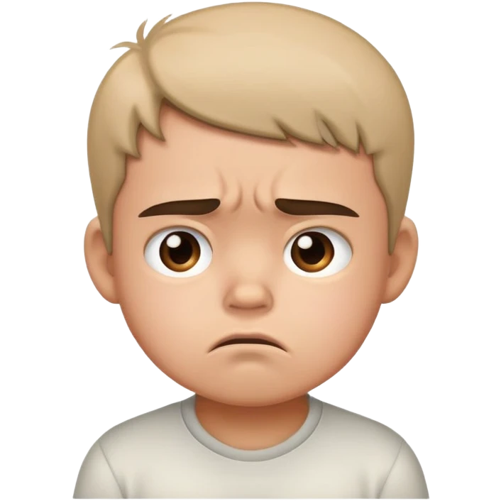 Niño frustrado emoji