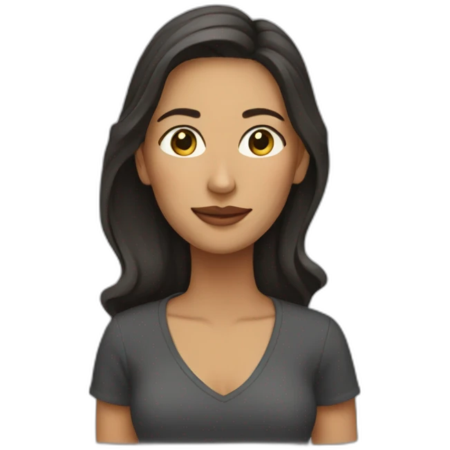 mujer en flow emoji