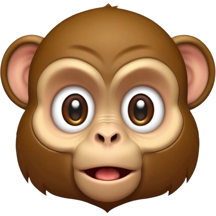 Scared monkey emoji