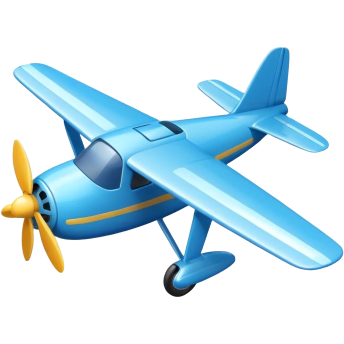 toy blue plane emoji
