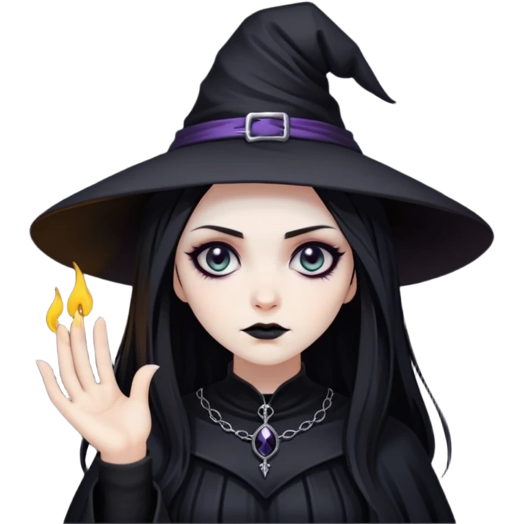 goth witch banishing monitoring spirits  emoji