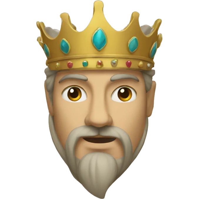 Le roi au masque emoji