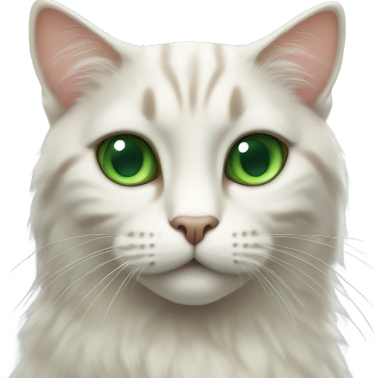 Cat with green eye emoji