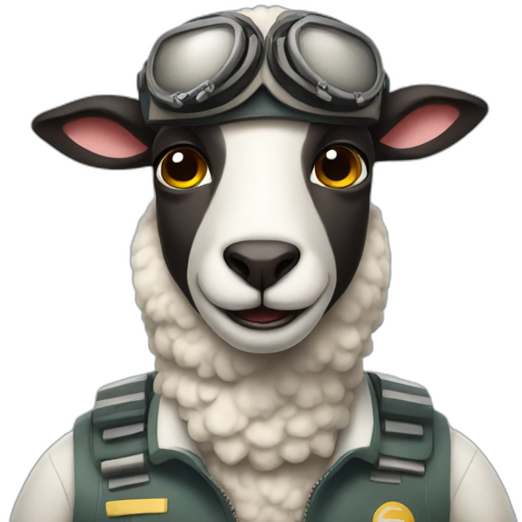 pilot sheep emoji