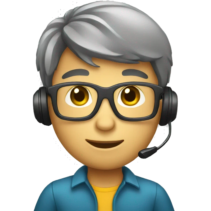 boy call center agent emoji