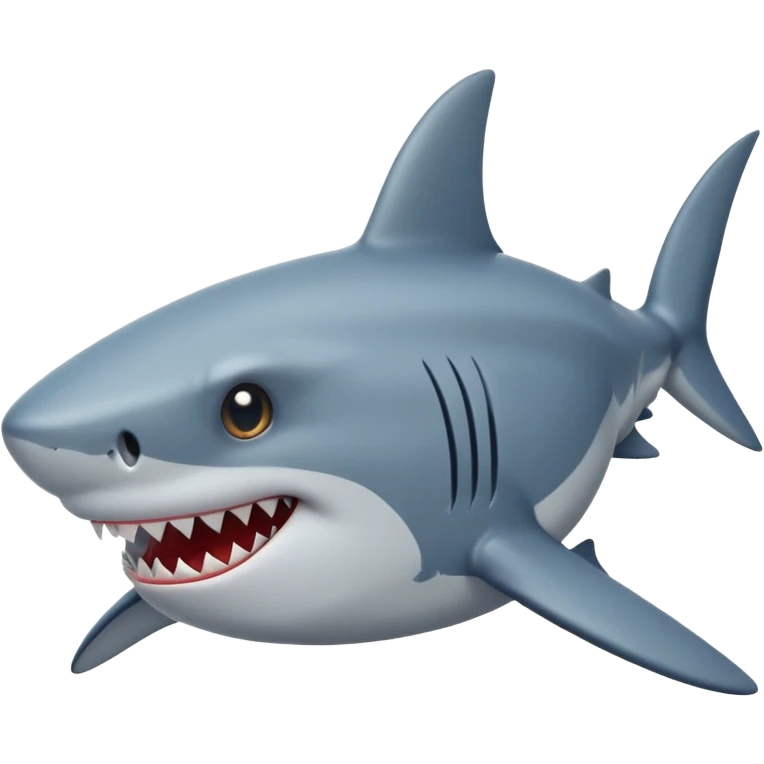 Shark with star eyes emoji