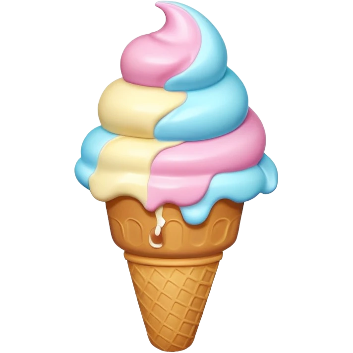 3d ice cream emoji