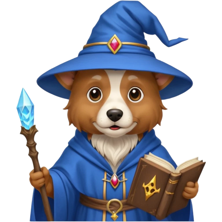 Dog wizard emoji