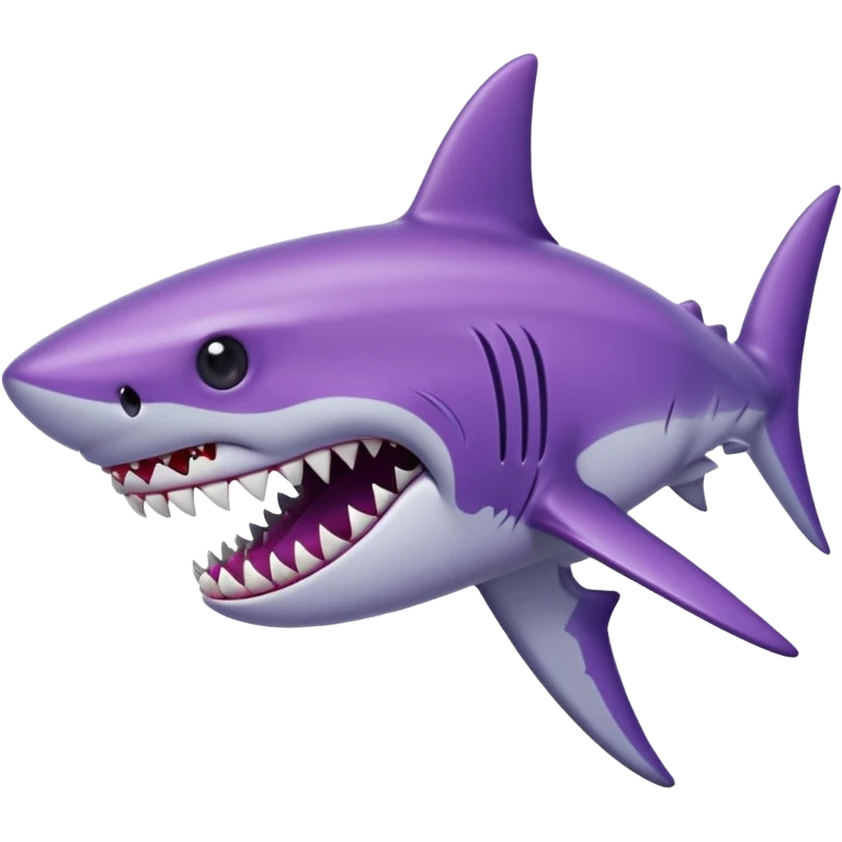 Purple shark jaws emoji