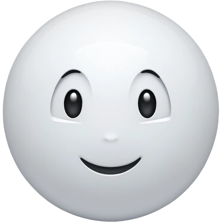 White shiny vibe emoji