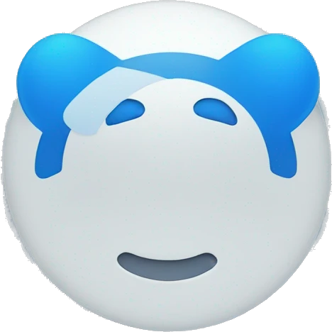 A blue circle with a check mark in the middle emoji