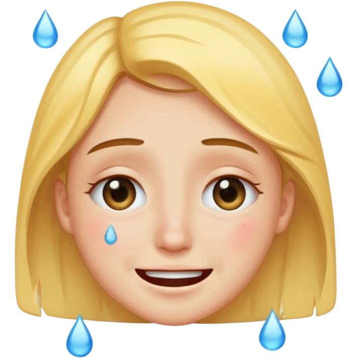 a person smiling filters for eyes and crying emoji