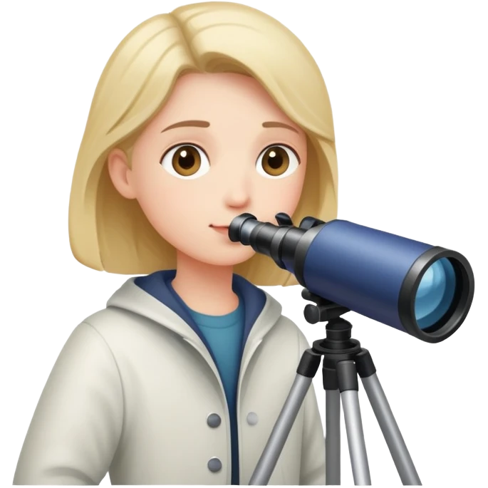 person stargazing with a telescope emoji