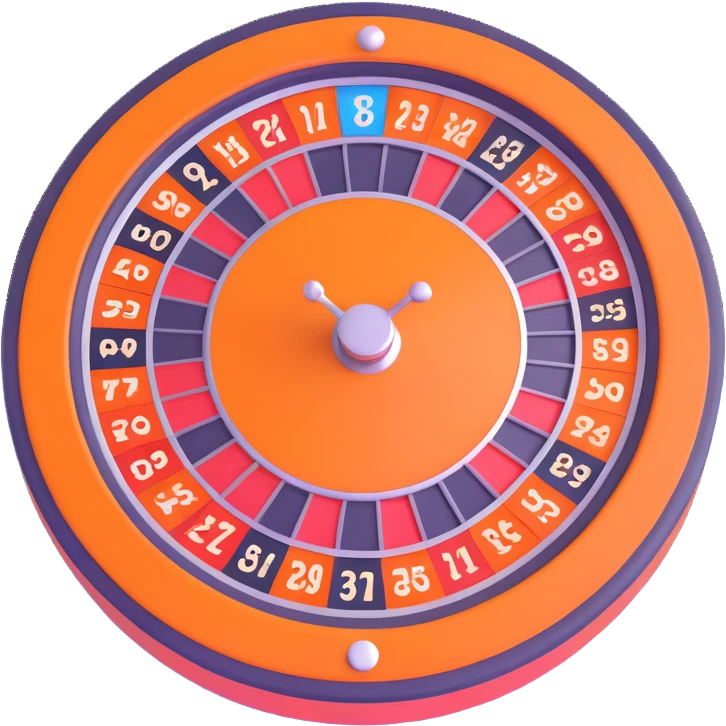orange roulette wheel emoji