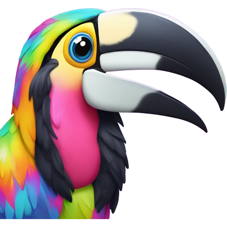 Lisa frank toucan ￼ emoji