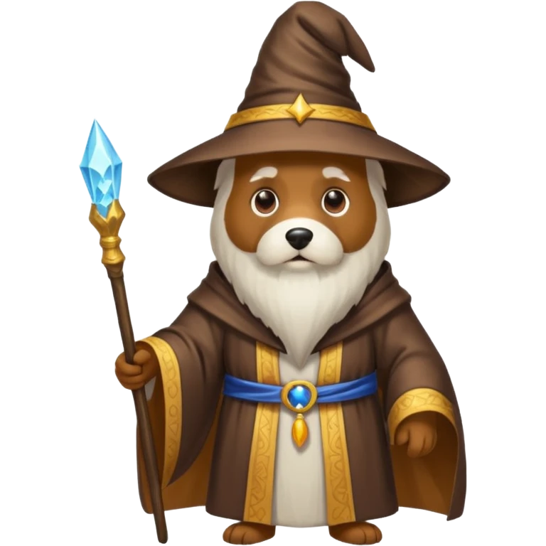 Dog wizard emoji