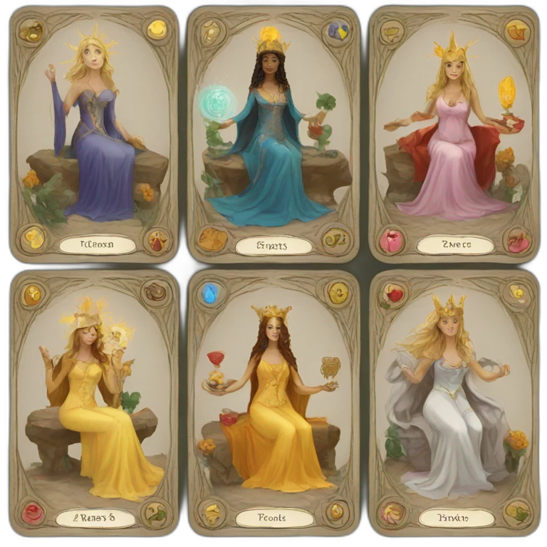 Tarot card spread emoji