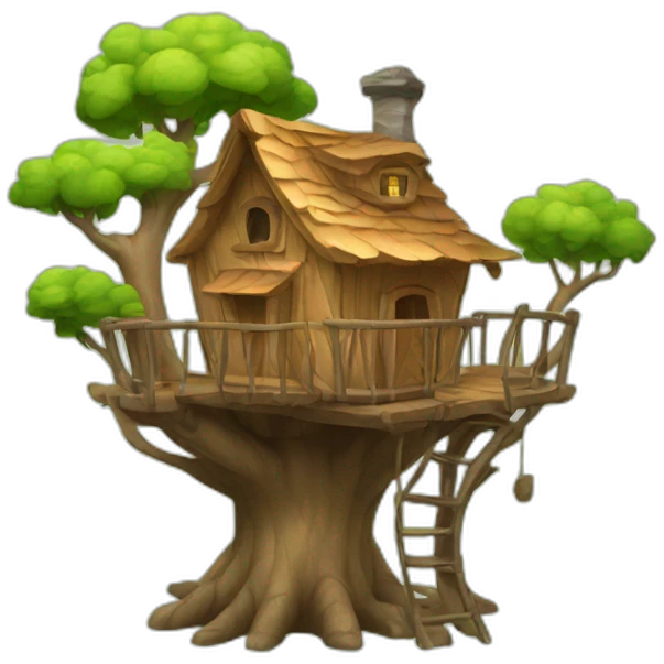 cute treehouse emoji