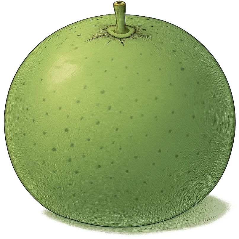 ghibli style green grapefruit emoji