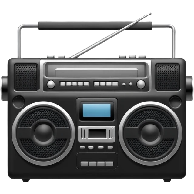 minimalistic boombox emoji