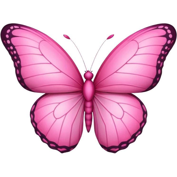 Pink butterfly heart emoji
