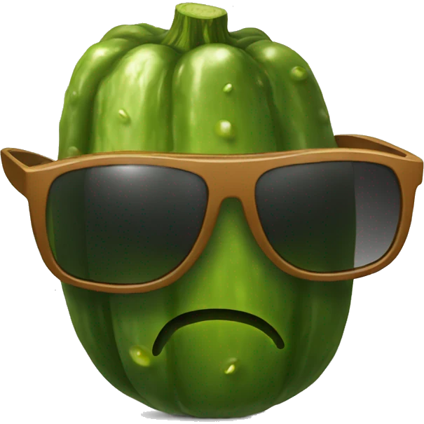 pickle with sunglasses emoji