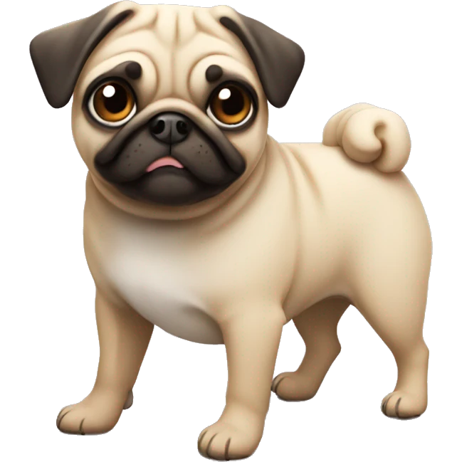 Summer pug emoji