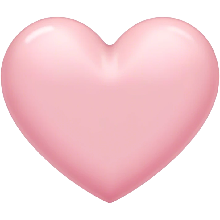 Pastel pink heart emoji