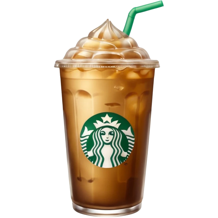 Gold Starbucks iced coffee  emoji