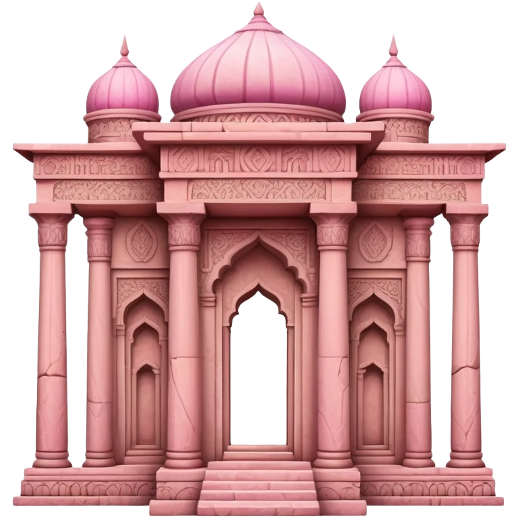 Pink ancient Persian temple  emoji