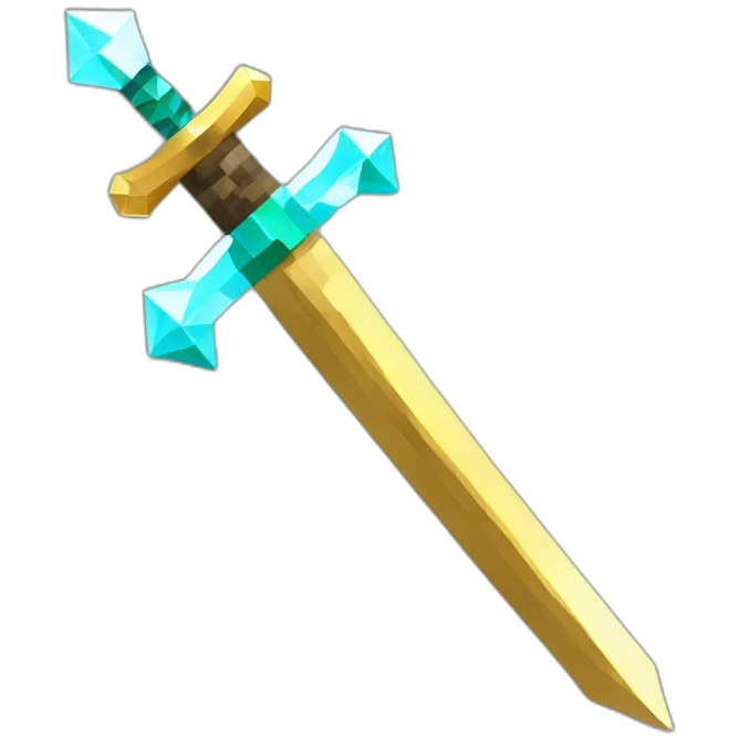 Diamond sword minecraft emoji