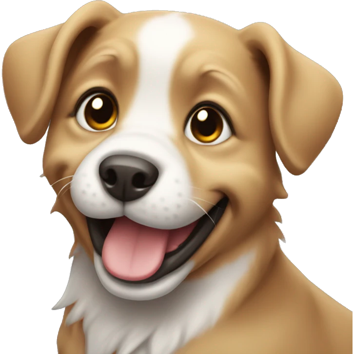 Happy puppy emoji