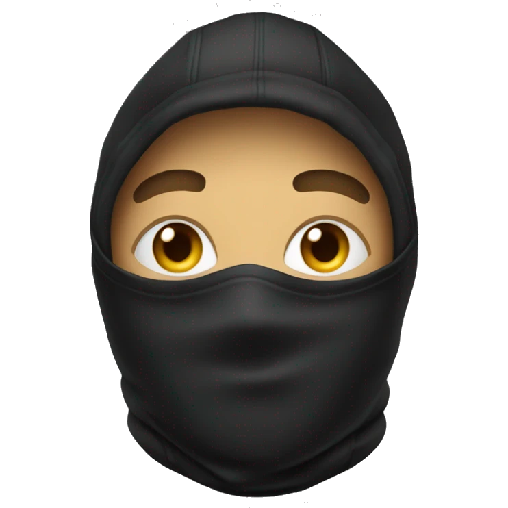 Cagoule noir emoji